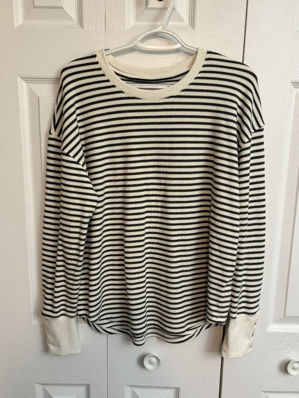 EUC Sonoma Cozy Waffle Pullover Top